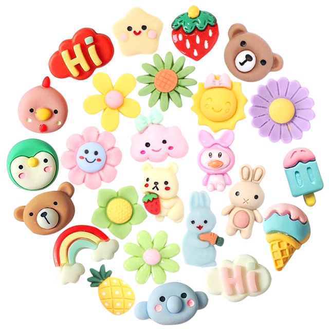 Taza de agua pegatinas Kawaii resina 3D deportes Fitness botella calcomanías 28 piezas FLhrweasw Nuevo