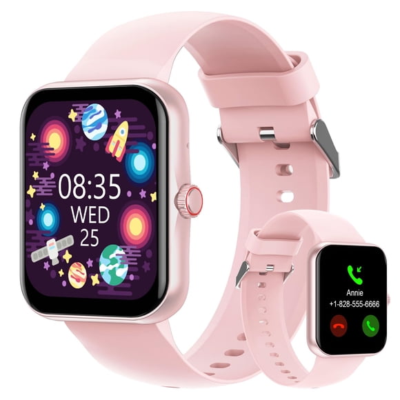 PTHTECHUS® Smartwatch para Niños y Niñas,1.83'' Reloj Inteligente con Llamada Bluetooth App Gestión Presión Arterial Frecuencia Cardíaca