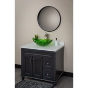 Green Leaf Shaped Vessel Sink