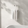 thumbnail image 4 of Dongrere Wall Mount Clear Plastic Utensil Holder, Kitchen Cutlery Organizer for Fork Spoon Knife, Transparent Caddy for Cabinet Door Pantry, S Size, 4 of 7