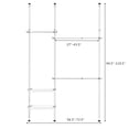 thumbnail image 3 of Gymax Double 2 Tier Telescopic Garment Rack Adjustable Closet Organizer w/ Baskets, 3 of 10