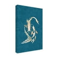 thumbnail image 2 of Trademark Fine Art Sarah Manovski Gold Blue Koi Fish Canvas Wall Art, 2 of 4