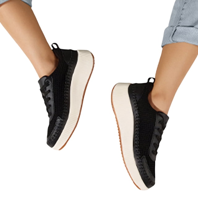 Zapatos para Con Suela Gruesa Deportivos Informales Mujer Antideslizantes Viajes Al Aire Libre