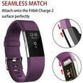 thumbnail image 2 of Replacement Bands Compatible for Fitbit Charge 2, Classic & Special Edition Adjustable Sport Wristbands(Purple,S), 2 of 7