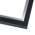 thumbnail image 4 of 25x32 Frame Black & Silver Solid Wood Picture Frame Width 1.25 Inches | Interior Depth 0.75 Inches, 4 of 8