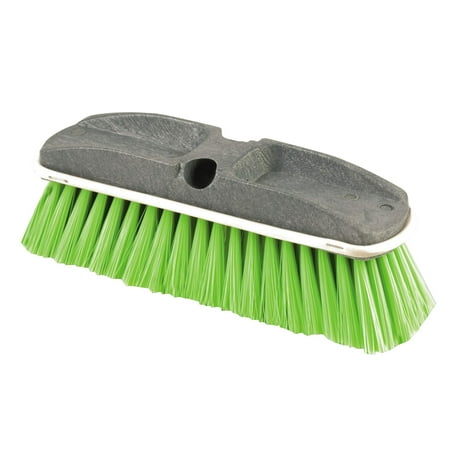 Rubbermaid Commercial Synthetic-Fill Wash Brush, 10" Yellow Plastic Block