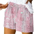 thumbnail image 2 of QUNYINEY Elastic Waist Shorts for Women Trendy Boho Casual Bermuda Shorts Wide-Leg Drawstring Comfy Loose Shorts, 2 of 5