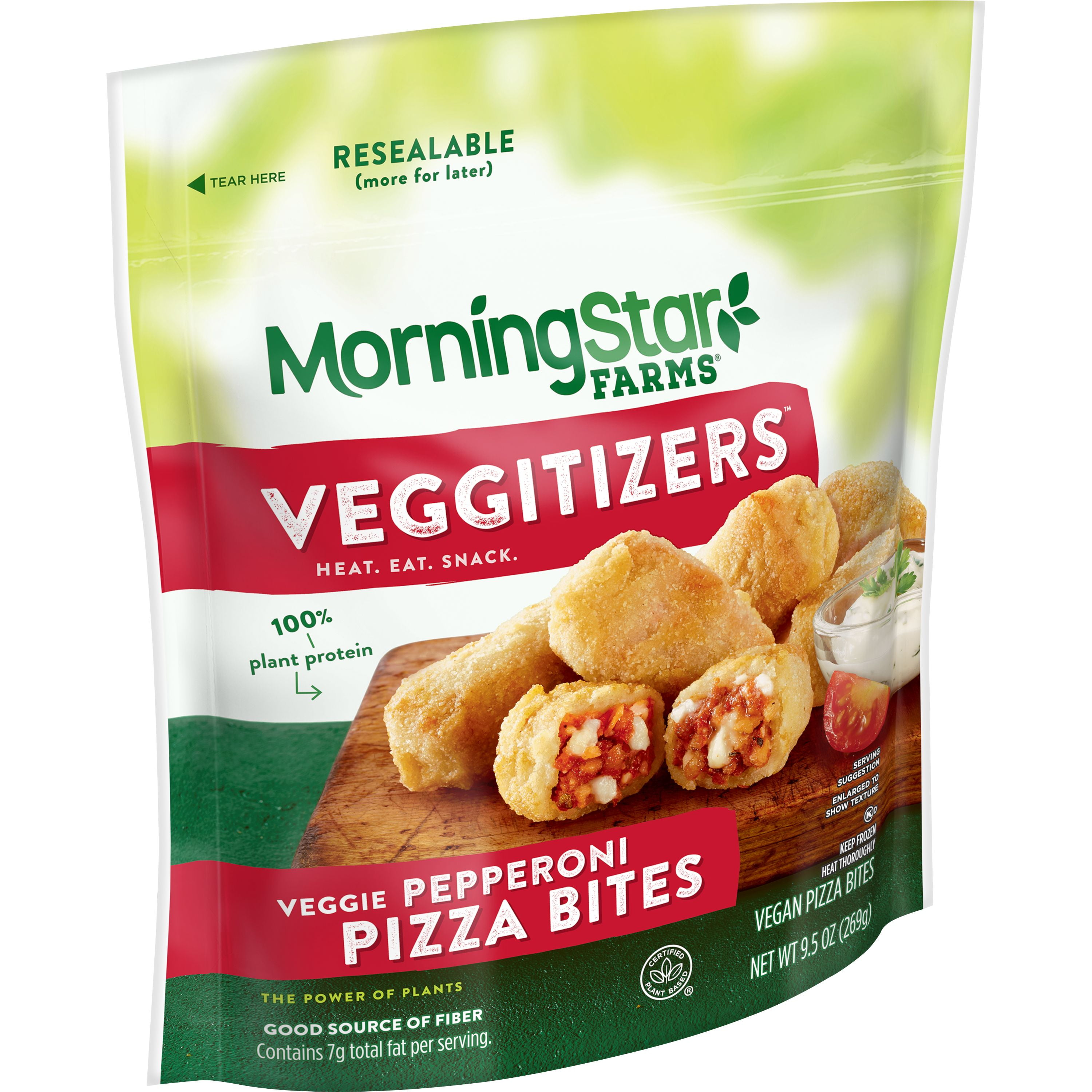 MorningStar Farms Pizza Bites, Meatless Pepperoni, 9.5 Oz, Bag, Frozen
