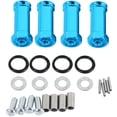 thumbnail image 2 of 8x Aluminio 12mm Hub Hex 24mm Extensión Adaptador Espaciador de Rueda Ensanchador Para 1/18 A959 Piezas de Actualización Rc, 2 of 5
