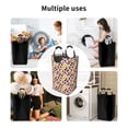 thumbnail image 6 of Vsdgher Halloween Pumpkin Print Square Laundry Bag Large Collapsible Dirty Clothes Bags With Handles Waterproof Essentials Storage For College Dorm, Family, 6 of 6