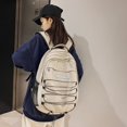 thumbnail image 1 of Mochila de viaje unisex para computadora portátil, mochila escolar informal para adolescentes, mochilas de color caqui, 1 of 6