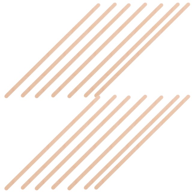 RUNROTOO 150 Pcs Baguette de Mélangeur à Café en Bois Beige Design Simple Accessoires