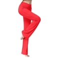 thumbnail image 2 of Women's Flared Leggings for Yoga and Dance with Pockets Comfortable Straight Leg Sportswear for Outdoor Activities, 2 of 7