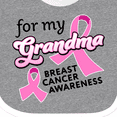 thumbnail image 4 of Inktastic For My Grandma-Breast Cancer Awareness Boys or Girls Baby Bib, 4 of 4