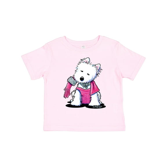 Inktastic Material Girl Westie Dog Girls Toddler T-Shirt
