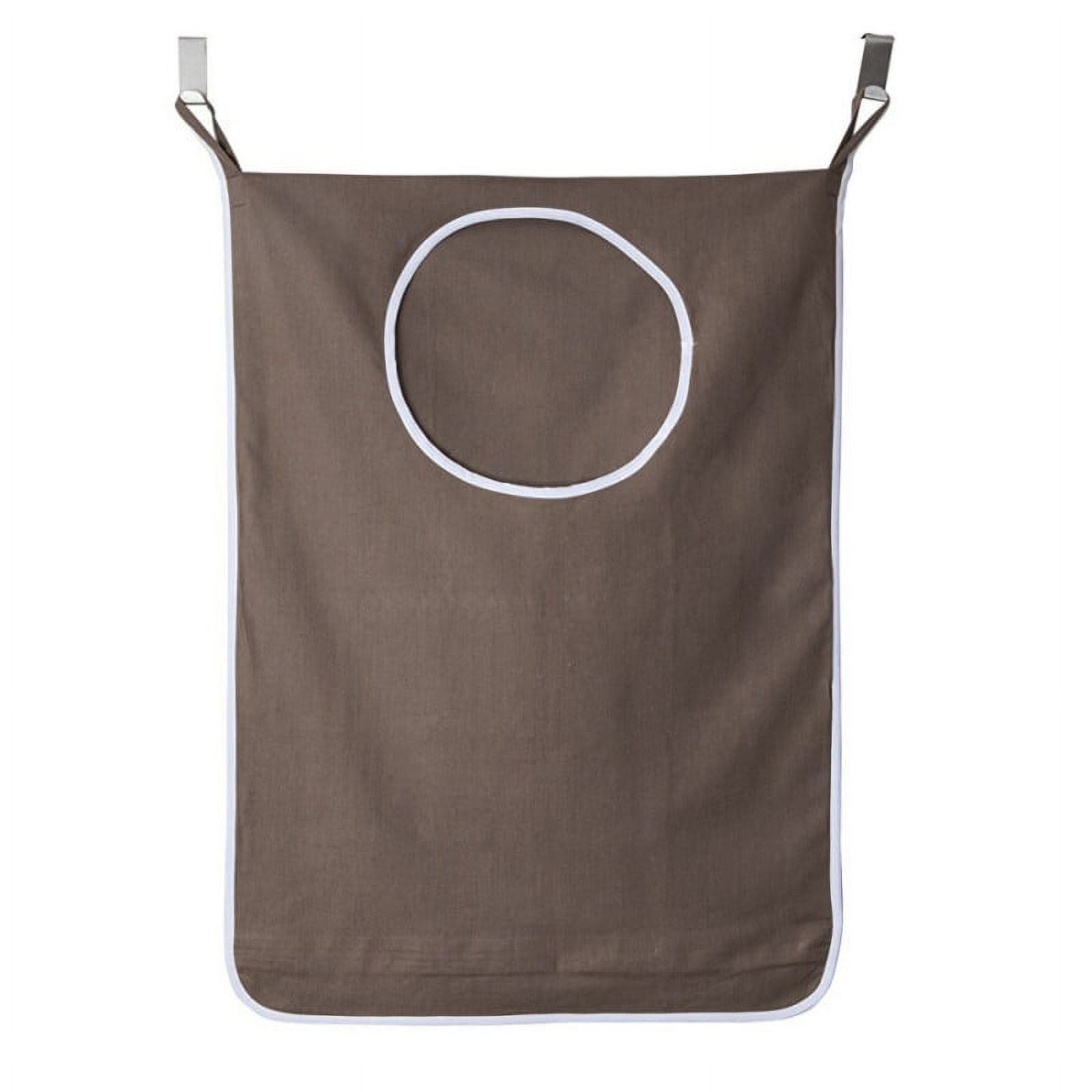 Hanging Laundry Hamper Bag Hanging Bag for Laundry Over The Door Laundry Hamper Hanging Laundry Basket(With 2 Stainless Steel Hooks and 2 Suction Cup Hooks)
