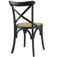 thumbnail image 4 of Home Square 2 Piece Wood Frame/Rattan Seat Dining Chair Set in Black/Natural, 4 of 5
