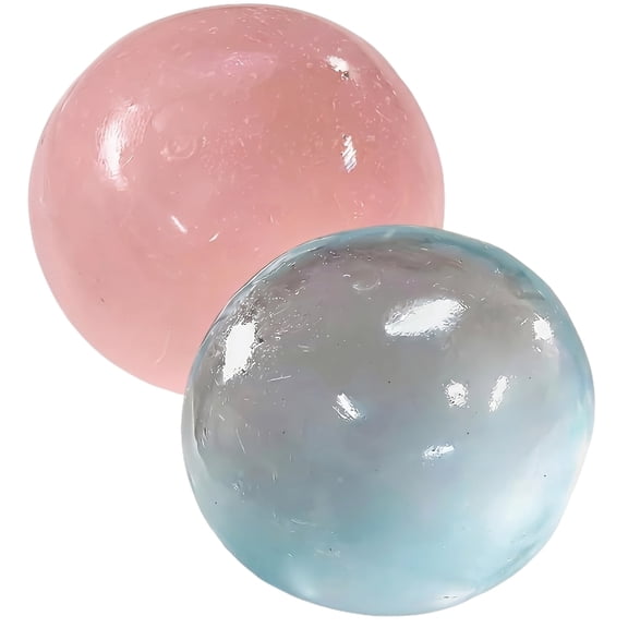 2Pcs Clear Maltose Squishy Stress Ball – Anxiety Relief Sensory Fidget, Slow Soft Pinch Squeeze , Stress Release for Desk, Cute Party Gifts