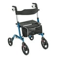 thumbnail image 1 of Yiwa 4-Wheel Rollator Walker With Seat, Aluminium Frame Rollator Walkers for Seniors, Blue, 1 of 7
