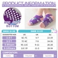 thumbnail image 4 of 9 Pairs Baby Girls Grips Ankle Socks Kids Toddlers Infants Anti Slip Non Skid Funny Cartoon Crew Breathable Cotton Socks, 4 of 5