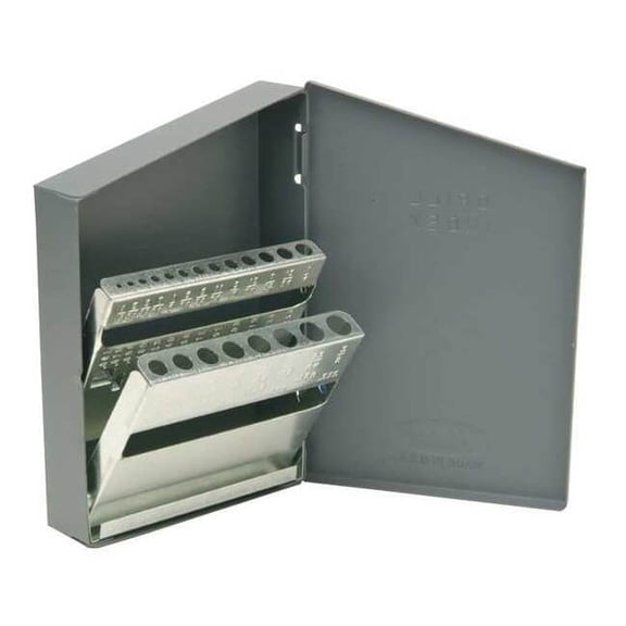 Huot Drill Bit Case,Jobber Length,Steel 10450