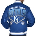 thumbnail image 3 of Men's Starter  Royal Kansas City Royals Home Plate Printed Graphic Satin Full-Snap Varsity Jacket, 3 of 3