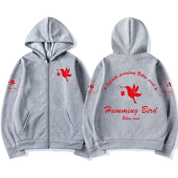 Anime Wind Breaker Bird Logo Print Zipper Hoodie Cosplay Manga Print Zip Up Sweatshirt Men Women Casual Oversized Hoodie Jacket FWZ