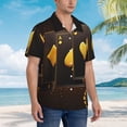 thumbnail image 3 of Disketp Casino Playing Cards Hawaiian Shirts for Men,Mens Casual Short Sleeve Button Down Shirts Beach Shirt,X-Large, 3 of 7