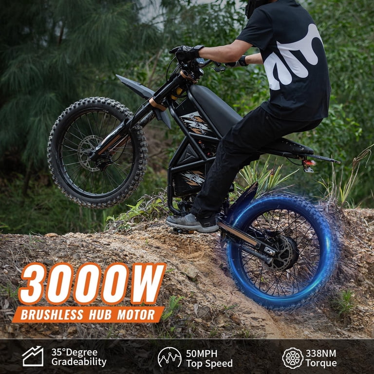 337NM Riding'Times GT73Pro Electric Dirt Bike for Adults,3000W