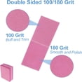 thumbnail image 4 of EXLEAF Nail Buffers (50 Pack) Mini Buffer Block Nail File for Acrylic Nails and Natural Nails,100/180 Grit Nail Buffer Block Bulk Buffing Blocks for Nail Buff Professional Manicure File Blocks Set, 4 of 7