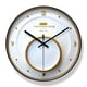 thumbnail image 1 of Reloj de pared moderno de cuarzo silencioso de 30 cm, elegante, blanco y dorado, 1 of 1