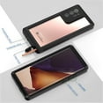 thumbnail image 4 of REQO Galaxy Note 20 Ultra Case, IP68 Waterproof Dustproof Shockproof Case with Built-in Screen Protector, Full Body Sealed Underwater Protective Cover for Samsung Note 20 Ultra 6.9 inch, Black, 4 of 6