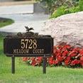 thumbnail image 1 of Dragonfly Garden Personalized Lawn Plaque - Black/Gold, 1 of 1