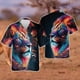 thumbnail image 2 of Camisas de verano de talla grande y gran tamaño para hombre, camisas de manga corta con solapa para fiesta hawaiana a la moda de Lion American para hombre, 2 of 5
