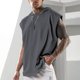 thumbnail image 3 of Top Abrigo Hombres de Moda de Color Sólido sin Mangas con Capucha, Versátil Fitness Ocio Nylon Spandex, 3 of 3