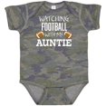 thumbnail image 3 of Inktastic Watching Football with My Auntie Boys or Girls Baby Bodysuit, 3 of 5