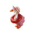 thumbnail image 2 of Summer Beach Goose Outfits for 7-Inch Lawn Goose, 5-Piece Vacation Style Clothes Set with Straw Hat, Pink Sunglasses, Watermelon Swim Ring & Gingham Dress, Porch Goose Costumes Decor, 2 of 5