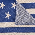 thumbnail image 4 of Lanwood Home Americana summer Knitted Throw Blanket, USA American Flag Oversize Throw, Blue Star Stripe, 4 of 6
