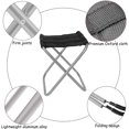 thumbnail image 4 of Taburete plegable para exteriores, taburete plegable de aleación de aluminio, mini taburete plegable portátil ultraligero, con bolsa de almacenamiento, para pesca, camping, barbacoa al aire libre, via, 4 of 5