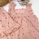 thumbnail image 3 of Pijama de corazón para mujer, ropa de dormir con cuello cuadrado, conjunto de pantalones cortos de dos piezas, ropa de noche coreana, traje de casa, ropa de salón con volantes, nuevo, 3 of 4
