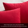 thumbnail image 4 of Fundas de almohada MIULEE de terciopelo para decoración navideña, 35 x 35 cm, color rojo (paquete de 2), 4 of 9