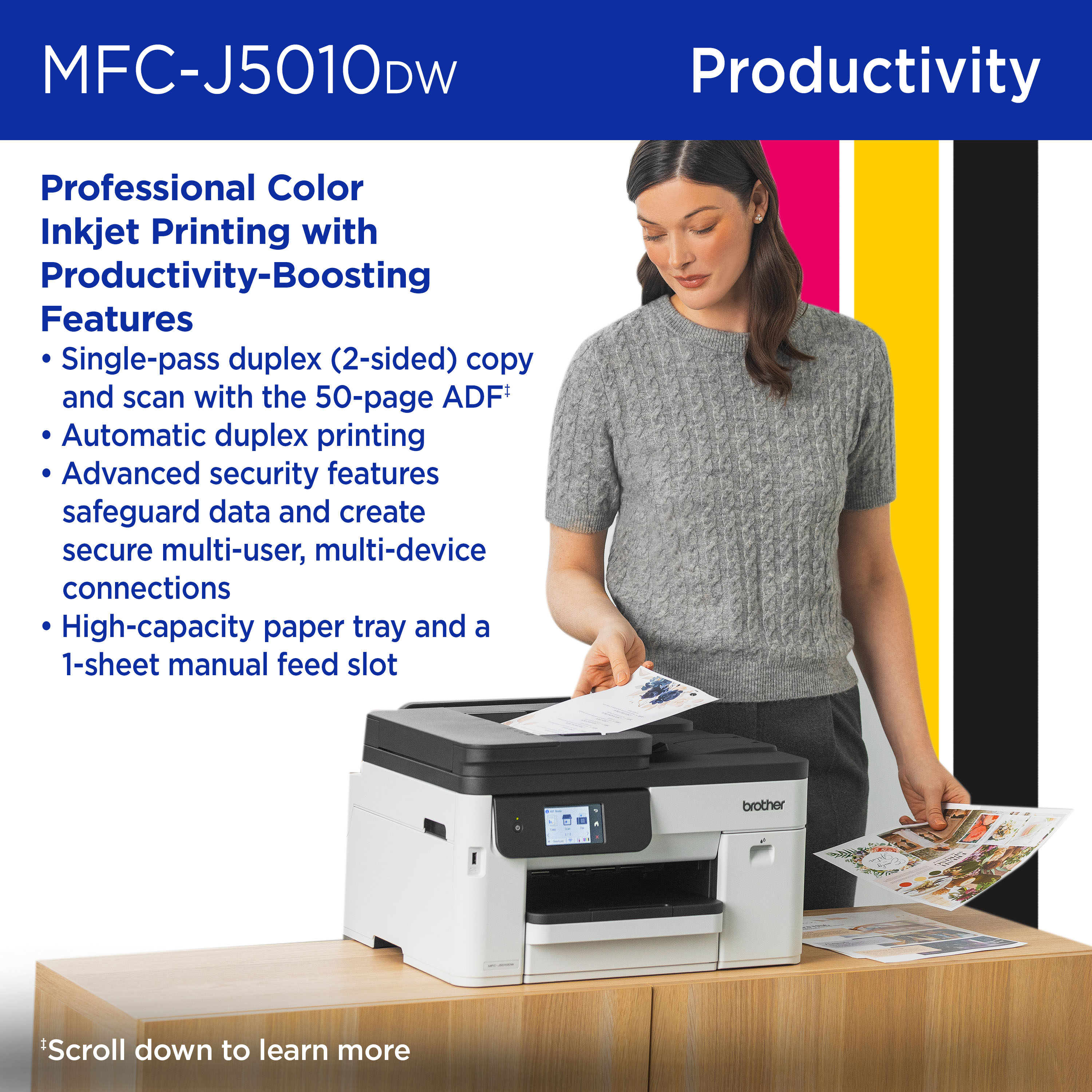 Brother INKvestment MFC-J5010DW Wireless All-in-One Printer photo 6