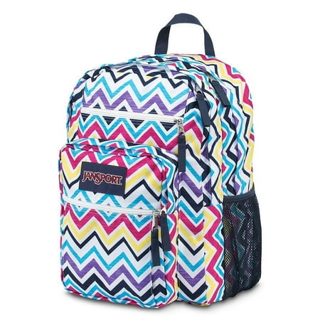 Big Student Chevron multi Backpack Bag School Book Storage (Best Way To Store Backpacks)