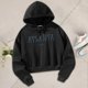 thumbnail image 1 of Top Corto con Capucha para Mujer, Sudadera con Capucha, Tops Clásicos de Manga Larga para Deportes de Invierno, Vacaciones, Camping de Primavera XL, 1 of 10