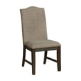 thumbnail image 2 of Kely 7pc Dining Table and Chair Set- Extendable Top- Dark Brown- Gray, 2 of 6