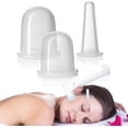 thumbnail image 1 of Facial Cupping Therapy Set, 4 Pcs Silicone Cupping Set for Face, Facial Suction Cups, Anti Cellulite Cup Massager - Vacuum Suction Cup for Cellulite Treatment, 1 of 7