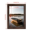 thumbnail image 2 of Scholartree 5-in-1 Wood Picture Frames Set, Front Loading Basic Tabletop 5 x 7 Picture Frame, Brown, 2 of 4