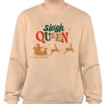 thumbnail image 2 of Sleigh Queen Sweatshirt Unisex 2X-Large Sand, 2 of 5