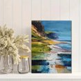 thumbnail image 2 of Coastal Impasto Textured Oil Painting, Ideal for Living Room, Bedroom, Office, Hotel Home Decor, 2 of 8