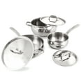 thumbnail image 2 of BergHOFF Belly Shape 6pc 18/10 Stainless Steel Cookware Set with SS Lids, 2 of 8